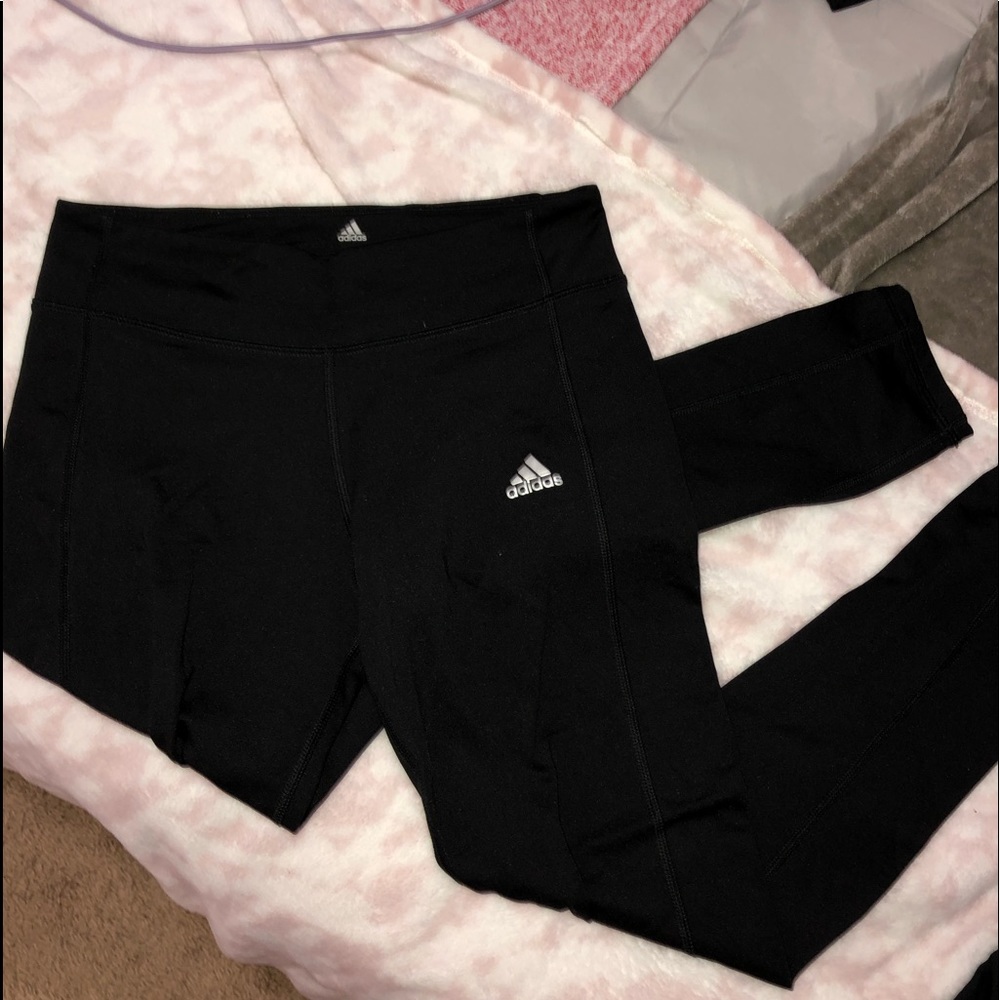 black adidas leggings
